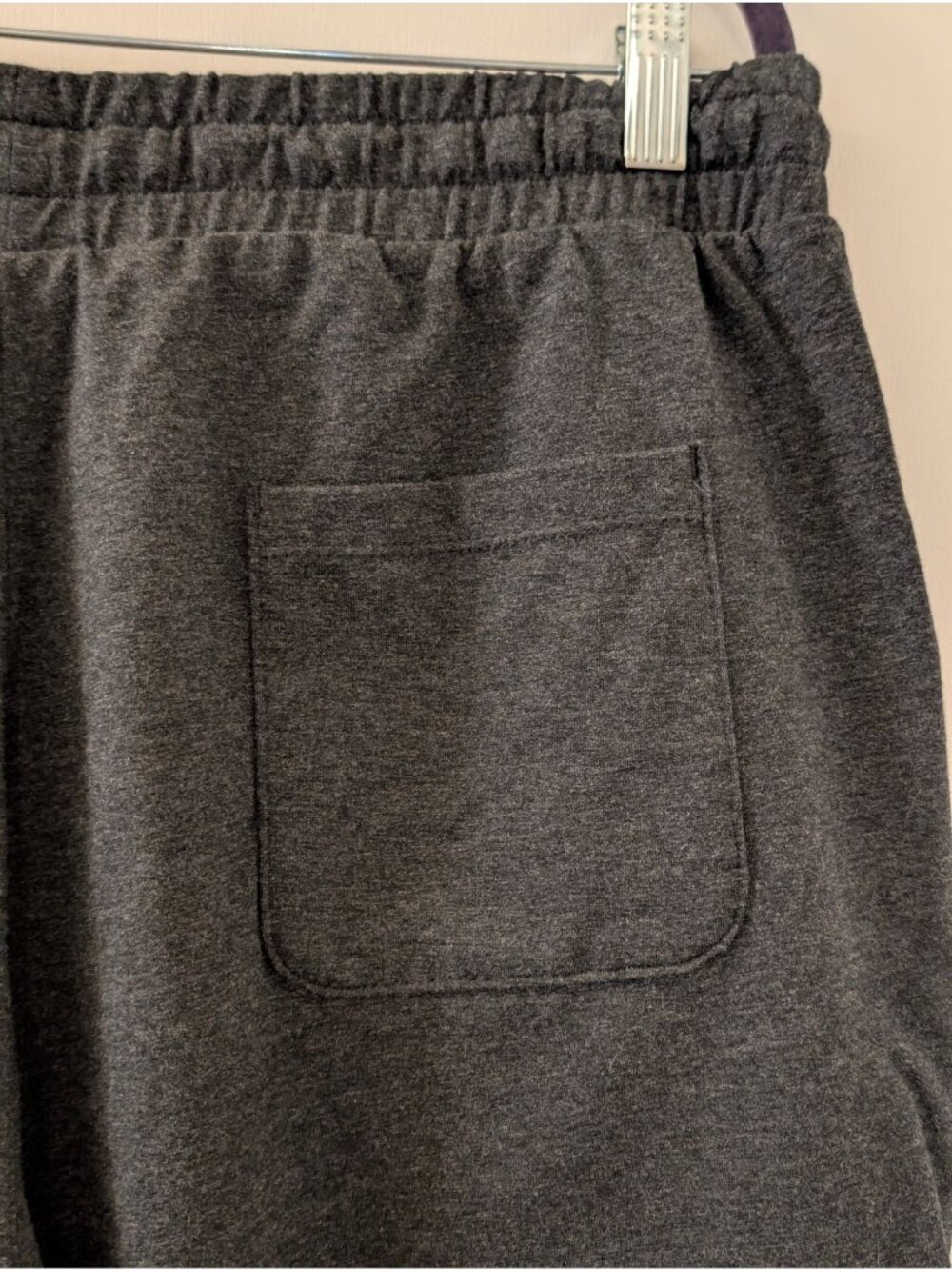 BALEAF Mens Dark Gray Athletic Shorts With Drawstring Waist Side Pockets & Back - Picture 4 of 8